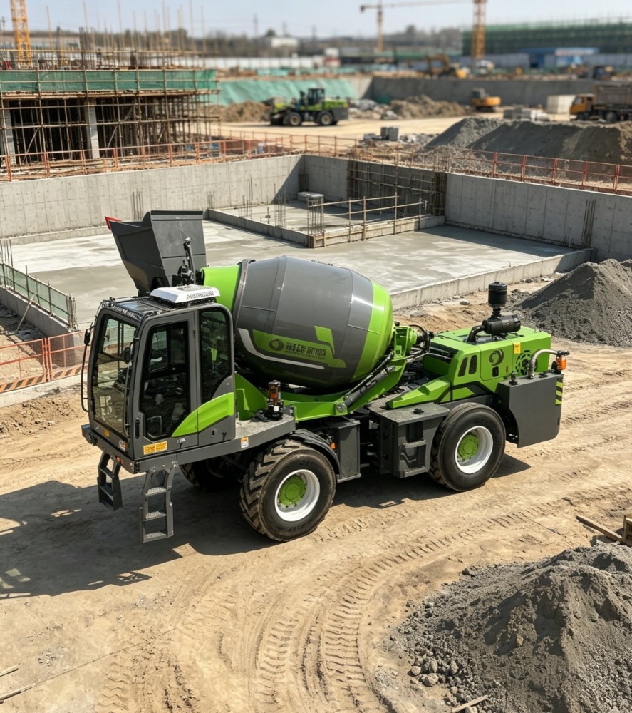 CY-3.5m³自上料混凝土搅拌车 一体式移动搅拌运输设备Self‑Loading Concrete Mixer Truck, All‑in‑one Mobile Mixing & Transport Equipment